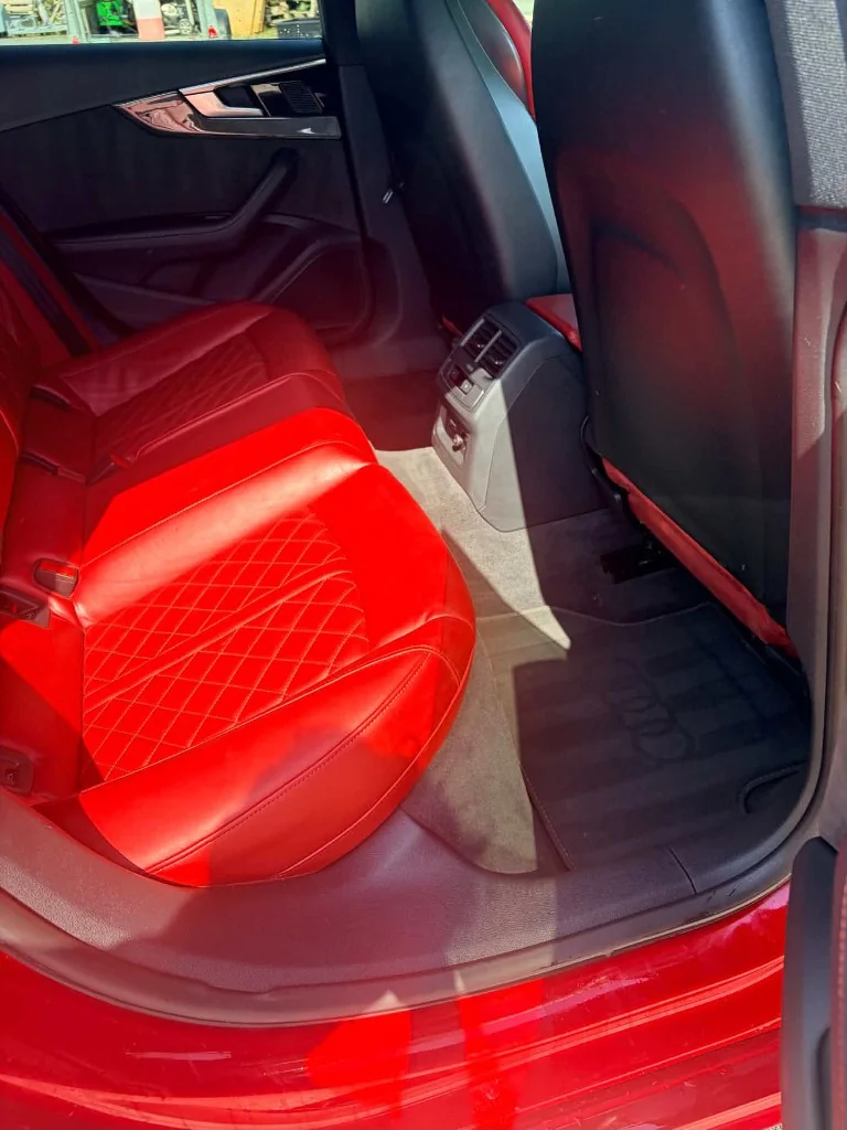 Audi rear interior after detailing