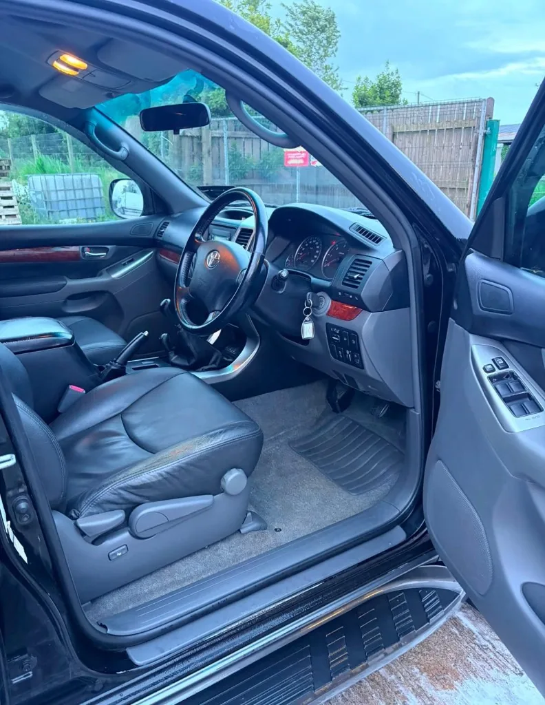 Toyota SUV interior after deep clean in Carrickmacross